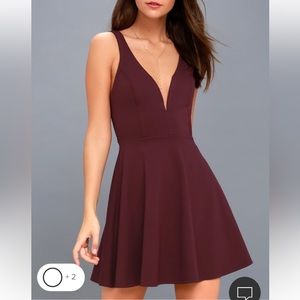 Lulus Plum Skater Dress